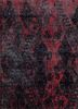 grey and black grey and black wool and bamboo silk hand knotted Rug