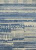 blue blue wool and bamboo silk hand knotted Rug