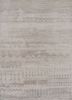 beige and brown beige and brown wool and bamboo silk hand knotted Rug