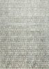 chaos theory by kavi grey and black wool and bamboo silk hand knotted Rug - HeadShot