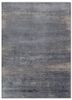 grey and black grey and black wool and bamboo silk hand knotted Rug