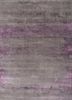 grey and black grey and black wool and bamboo silk hand knotted Rug