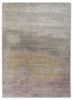 grey and black grey and black wool and bamboo silk hand knotted Rug