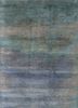grey and black grey and black wool and bamboo silk hand knotted Rug