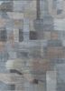  blue wool and bamboo silk hand knotted Rug