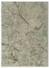 green green wool and bamboo silk hand knotted Rug