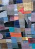 chaos theory by kavi grey and black wool and bamboo silk hand knotted Rug - HeadShot chaos theory by kavi grey and black wool and bamboo silk hand knotted Rug - HeadShot