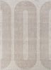  ivory wool and bamboo silk hand knotted Rug