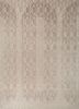 ivory ivory wool and bamboo silk hand knotted Rug
