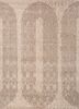 beige and brown beige and brown wool and bamboo silk hand knotted Rug