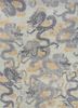 erbe blue wool hand knotted Rug - HeadShot