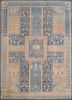 erbe blue wool hand knotted Rug - HeadShot erbe blue wool hand knotted Rug - HeadShot