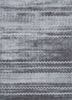 basis grey and black bamboo silk hand loom Rug - HeadShot basis grey and black bamboo silk hand loom Rug - HeadShot