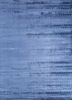 blue blue bamboo silk hand loom Rug