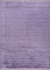basis blue bamboo silk hand loom Rug - HeadShot