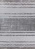 basis grey and black bamboo silk hand loom Rug - HeadShot