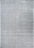grey and black grey and black wool and viscose hand loom Rug