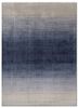 jean grey and black bamboo silk hand loom Rug - HeadShot