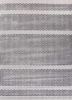 basis grey and black viscose hand loom Rug - HeadShot
