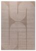saga ivory wool and bamboo silk hand loom Rug - HeadShot