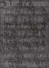 grey and black grey and black wool and bamboo silk hand loom Rug