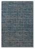 blue blue wool hand loom Rug