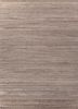 saga beige and brown wool hand loom Rug - HeadShot