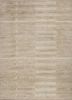 saga beige and brown wool hand loom Rug - HeadShot