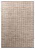saga beige and brown wool hand loom Rug - HeadShot
