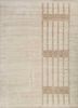 saga ivory wool hand loom Rug - HeadShot
