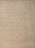 saga beige and brown wool hand loom Rug - HeadShot