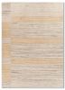saga beige and brown wool hand loom Rug - HeadShot