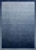 blue blue wool hand loom Rug