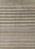 basis green wool and viscose hand loom Rug - HeadShot