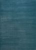  blue wool and viscose hand loom Rug
