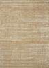  beige and brown wool and viscose hand loom Rug
