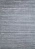  grey and black wool and viscose hand loom Rug