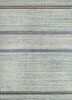 saga blue wool and viscose hand loom Rug - HeadShot saga blue wool and viscose hand loom Rug - HeadShot