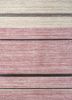 saga grey and black wool and viscose hand loom Rug - HeadShot