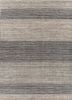 saga grey and black wool and viscose hand loom Rug - HeadShot saga grey and black wool and viscose hand loom Rug - HeadShot