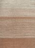 saga red and orange wool and viscose hand loom Rug - HeadShot