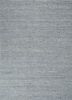 blue blue wool and viscose hand loom Rug