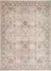  beige and brown wool hand knotted Rug