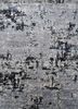 entropy grey and black wool and silk hand knotted Rug - HeadShot entropy grey and black wool and silk hand knotted Rug - HeadShot