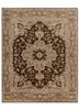 thyme beige and brown wool hand knotted Rug - HeadShot thyme beige and brown wool hand knotted Rug - HeadShot