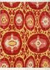 red and orange red and orange wool hand knotted Rug