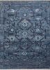 savana blue wool hand knotted Rug - HeadShot savana blue wool hand knotted Rug - HeadShot