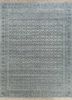 viscaya blue wool hand knotted Rug - HeadShot