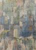 blythe blue wool hand knotted Rug - HeadShot