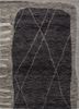 zuri grey and black wool hand knotted Rug - HeadShot zuri grey and black wool hand knotted Rug - HeadShot